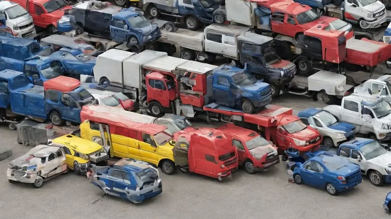 Not a very clear example of open car transport.