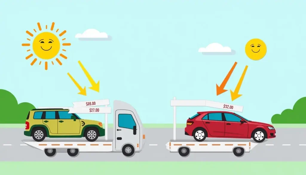 Vehicle transport pricing discrepancies