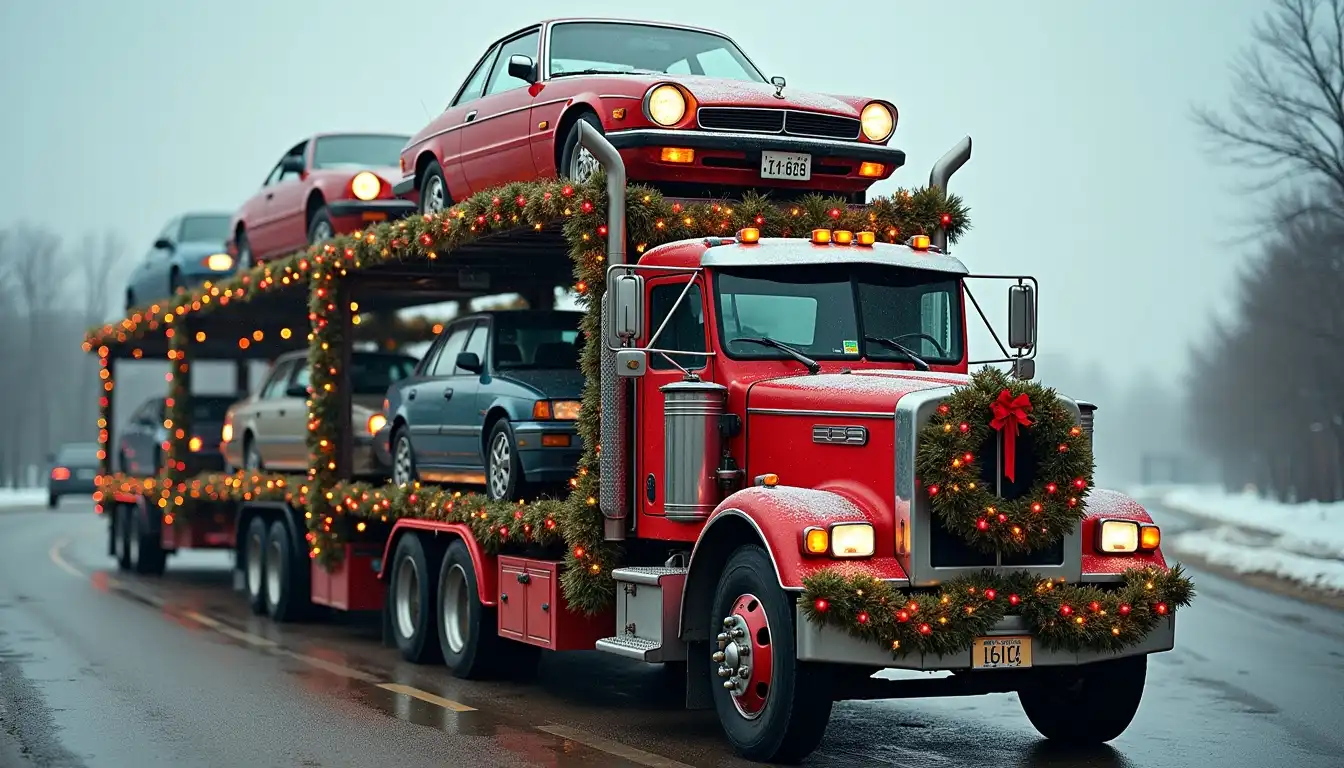 Moving cars during xmas holidays.